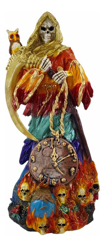 Imagen De Resina Santa Muerte Tiempo 7 Potencias 40 Cm 