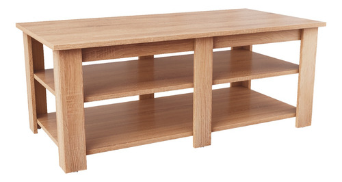 Mesa De Centro Top Living Baja Minimalista Estilo Madera