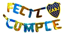 Comprar Banderin Feliz Cumple De Boca Holografico