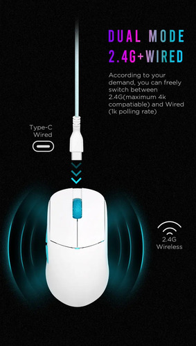 Mouse Lamzu Atlantis Mini Pro Gamer Inalámbrico 26k Dpi