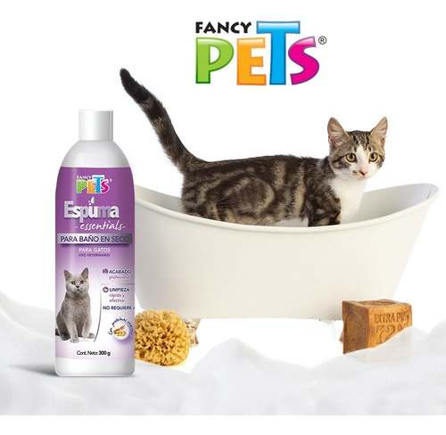Shampoo Baño Seco 300 Ml Fancy Pets