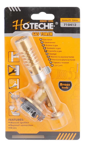 Soplete Gas Butano Soldador Regulable Torcha Garrafa No Inc