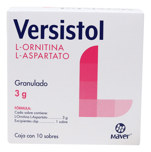 Versistol L-ornitina L-aspartato Granulado 10sobres 3g Maver