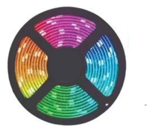 Kit Cinta Led Multicolor Rgb Luz 5mts + Control + Adaptador