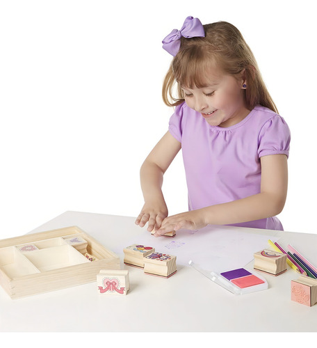 Melissa & Doug Set Sellos De Amistad Juego Arte Didáctico