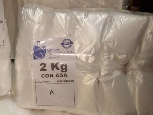Imagen 2 de 3 de Bolsas Plasticas Con Asa 2kg(por Millar)