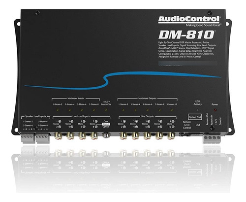 Audiocontrol Dm 8 By 10 Channel Matrix Digital Signal