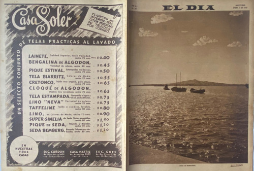 El Día, Dominical N° 367 Casa De La  Chacra De Berro  1940
