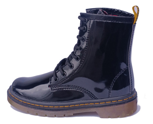 Botas Botin En Charol Estilo Dr Martens  Legends Dama Mujer