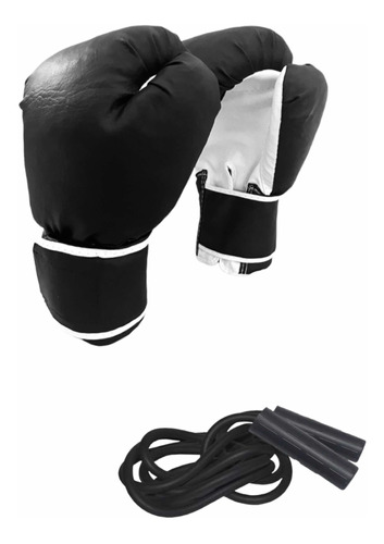 Kit Boxeo Par De Guantes Nacionales + Soga De Salto