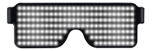 Lentes Usb Led Blanco Disfraces Decoración Fiesta Cargable