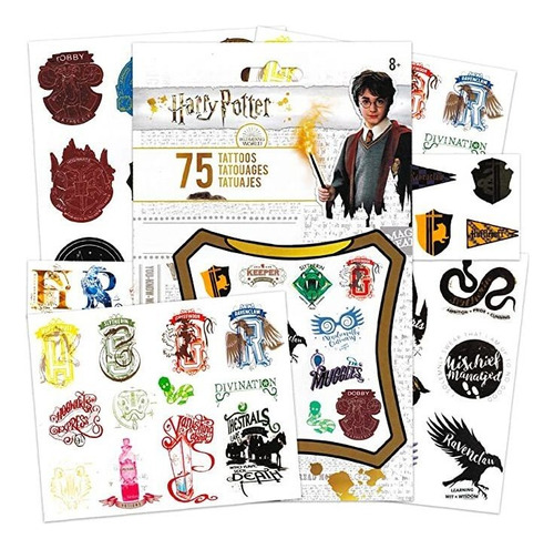 Harry Potter Tatuajes Para Niños Fiesta Favors Bun.