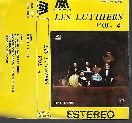 Les Luthiers Album Vol.4 Teresa Y El Oso Microfon Cassette