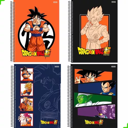 Caderno de Desenho Dragon Ball Saiyajin - 60 Folhas - São Domingos