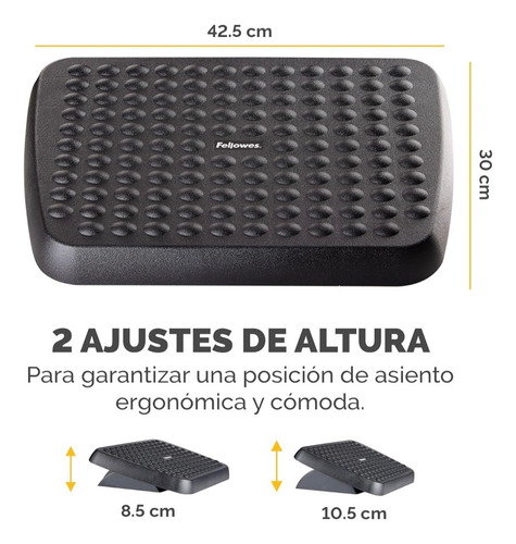 Reposapie Ergonómico Rodapié Descanso Oficina Hogar