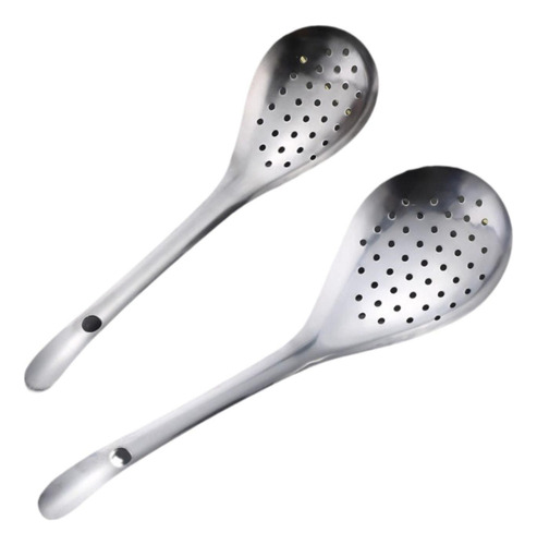 Yy 2 Cuchara Ranurada De Cocina, Cuchara Con Colador, Mango
