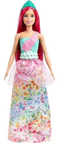 Barbie Dreamtopia Royal Doll Con Pelo Rosa Oscuro