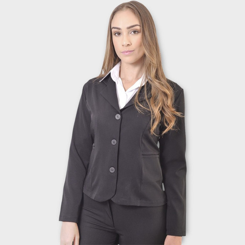 Blazer Forrado Feminino Two Way Para Uniformes