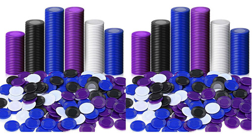 800 Fichas De Póquer De Plástico, Fichas De Juego, 4 Colores