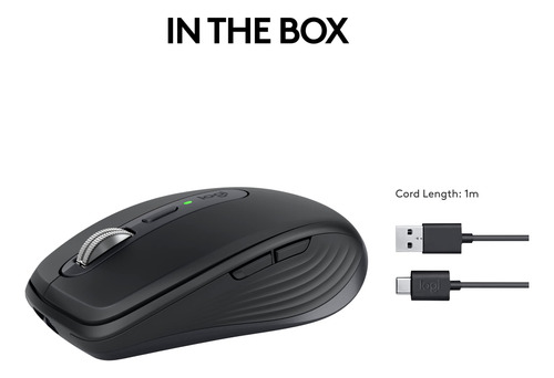 Mouse Sem Fio Logitech Mx Anywhere 3s 8k Dpi Bluetooth Usb-