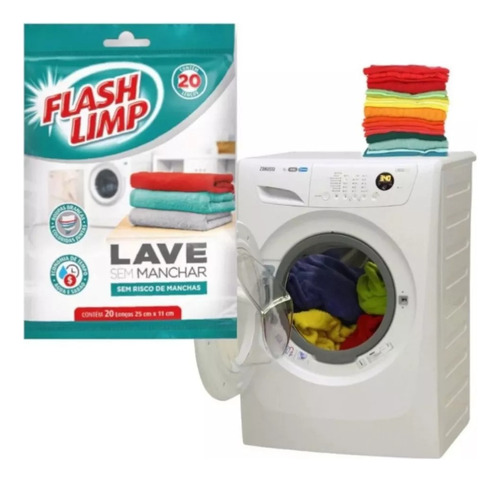 Lenço Lave Sem Manchar Anti Mancha - Flash Limp Kit Com 2