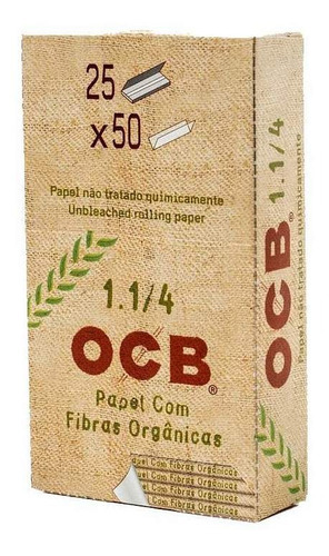 Seda Caixa Ocb Organica 1/4 Goma Natural Atacado Tabacaria