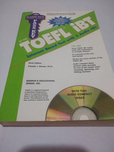 Toefl Ibt With 2 Audio Cds Barron´s 2006