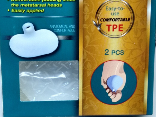 Juego De Almohadilla De Silicon Dedo Suave Metatarso 2 Pz