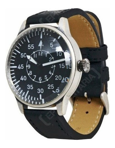 Reloj Piloto Miltec Vintage Style Ww2 Con Correa De Cuero Ne
