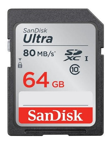 Sandisk Sdxc Ultra 80mb/s 532x 64gb Camera Canon Fujifilm Sd