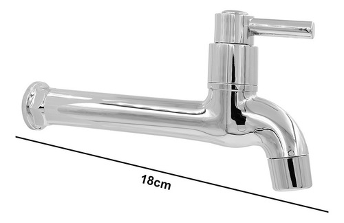 Torneira Tanque/jardim/cozinha Reta Parede 18cm 1/4v