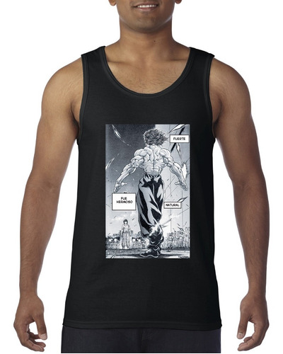 Playera Tanktop Yujiro Hanma El Ogro Baki Fuerte Natural