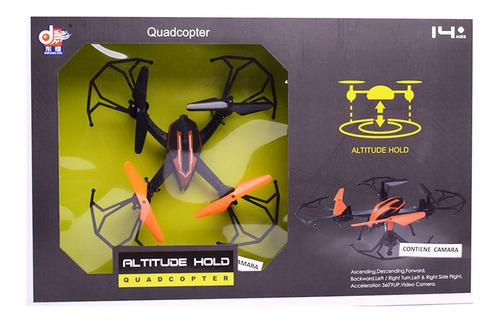 Dron A Radio Control Con Camara Axis Gyroscope Quadrocopter Color Negro
