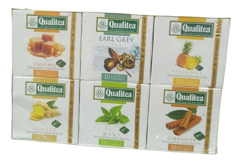 Té Qualitea 6 Sabores Total  120 Saquitos (2 )