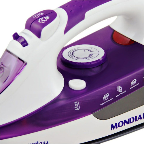 Imagem 3 de 4 de Ferro Passar Roupas Vapor Mondial Ceramic Express 1200w