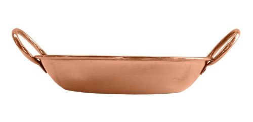 Imagen 3 de 6 de Paila De Cobre Panquequero 25 Cm 21 Diametro X 4 De Alto