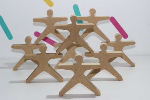 Figura Armar Equilibrista Construcción Madera Bloque Waldorf
