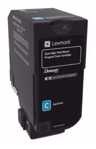 Toner Lexmark 74c4sc0 Cyan 7000p Cs720, Cs725, Cx725 