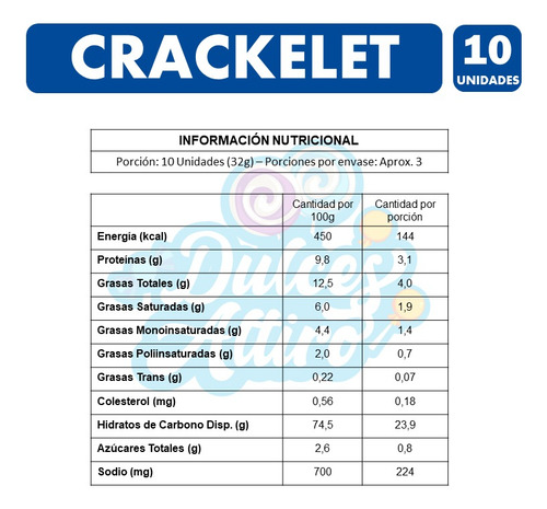 Galletas Crackelet - Marca Costa (pack De 10 Unidades)