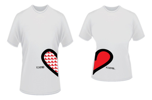 2 Playeras Pareja Amor Set Amigos San Valentin Dúo Noviosm6