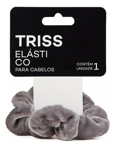 Elástico Cabelo Triss/needs Scrunchie Veludocinza 1un Triss Elastico Para Cabelo Scrunchie De Veludo Cor Cinza