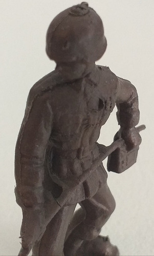 Imagen 3 de 7 de Figura Aleman Barreminas Soldadito Plastico Retro Vintage