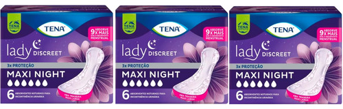 Absorvente Tena Lady Discreet Maxi Night Discreto Noturno