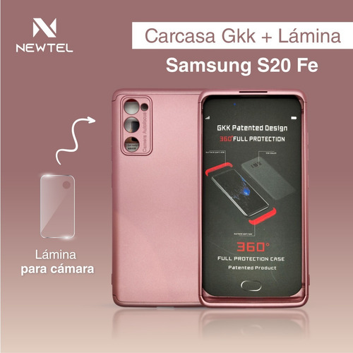 Carcasa Para Samsung S20 Fe + Lamina De Vidrio Para Camaras