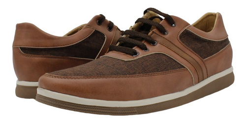 Imagen 3 de 8 de Zapato Casual Calzado Trabajo Cafe Original Hombre A51