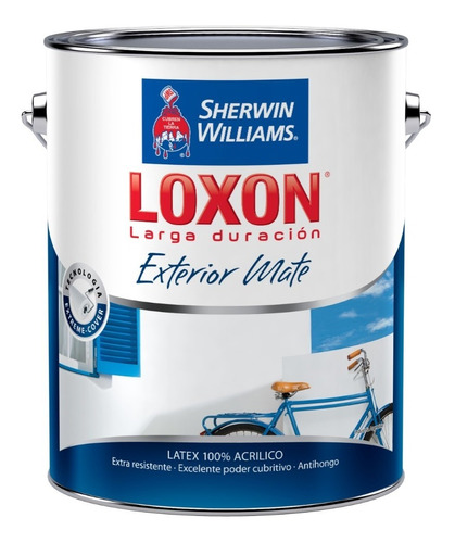 Recubrimiento Loxon Exterior Blanco 4 L Serrentino