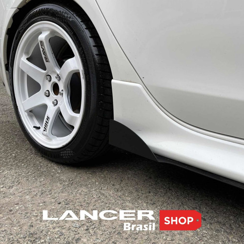 Imagem 6 de 10 de Par De Saia Lateral Em Alumínio Mitsubishi Lancer Shop Br