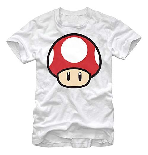 Nintendo Camiseta Super Mario Mushroom Power-up Para Hombre,