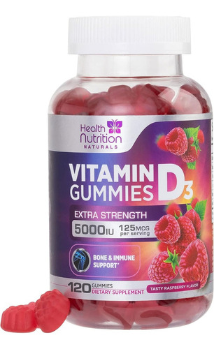 Nature's Nutrition | Vitamin D3 | 125mcg | 120 Gummies