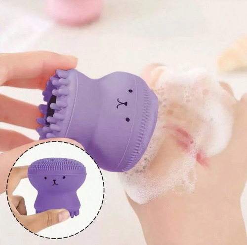 Cepillo Limpieza Facial Silicona Pulpo